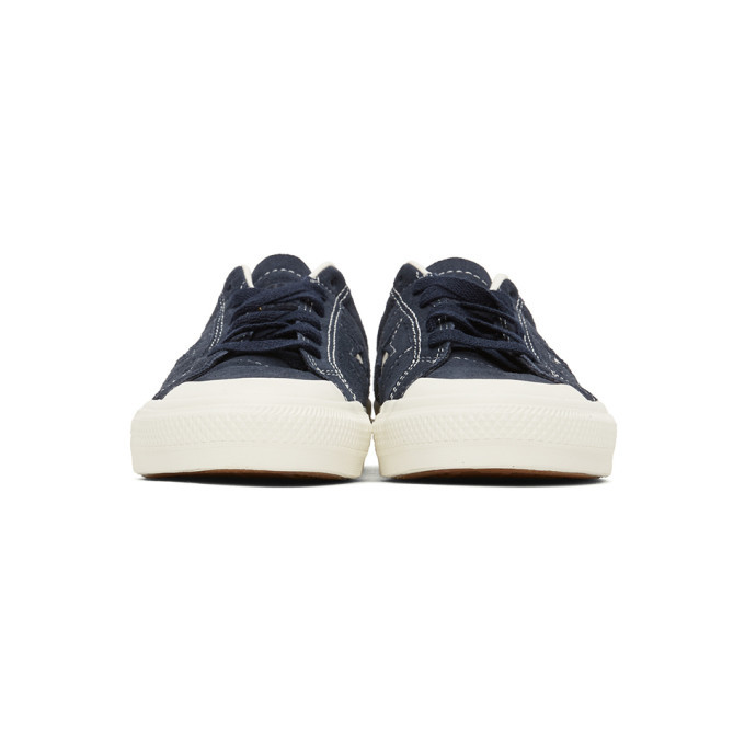 converse navy suede one star