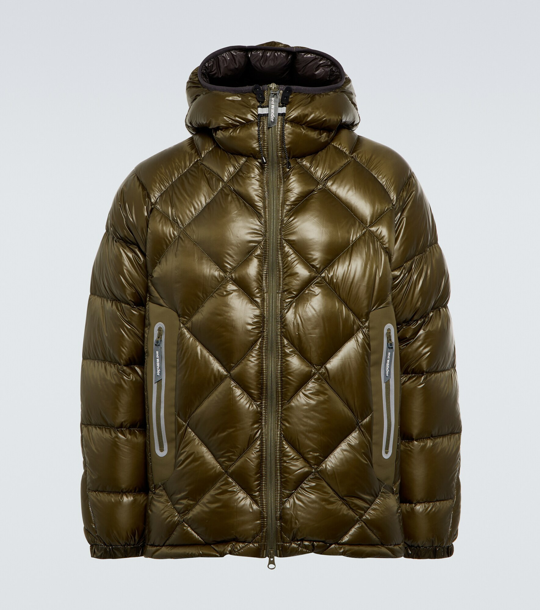 And Wander - Quilted hooded down jacket and Wander