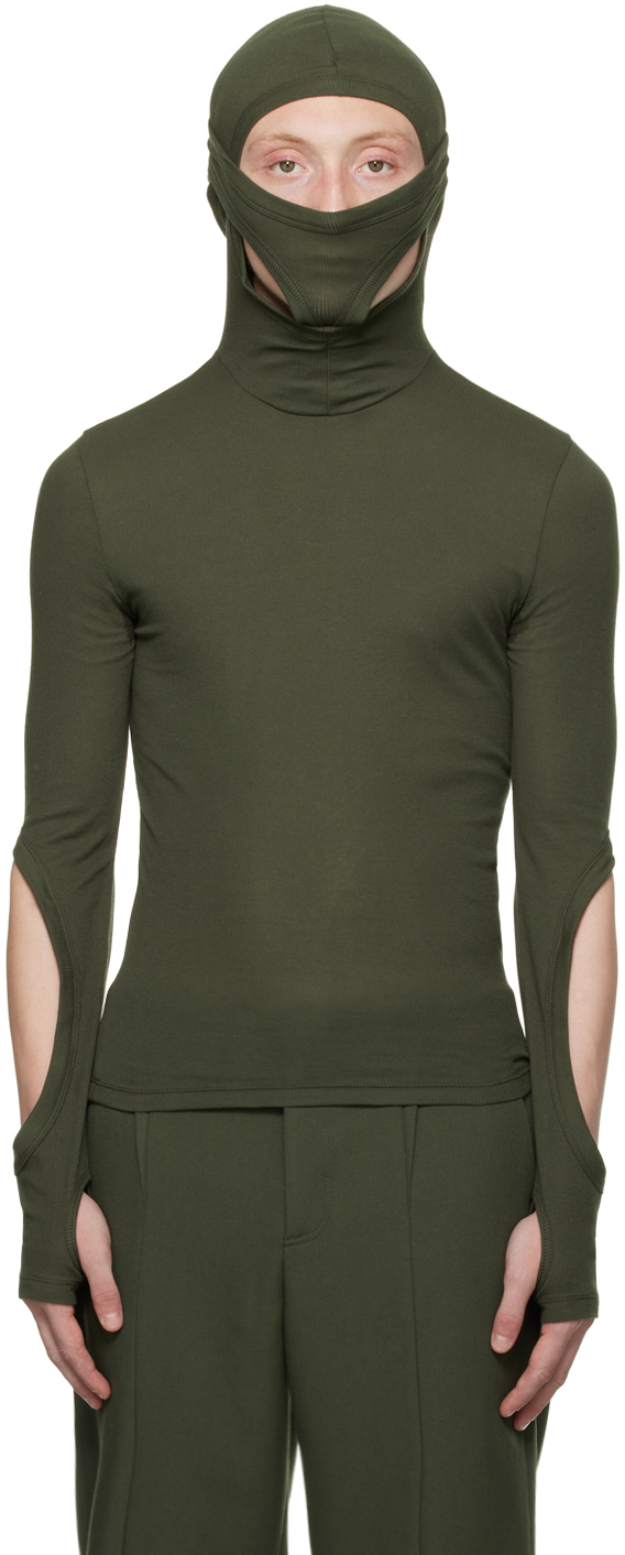 Dion Lee Green Interlock Mask Long Sleeve Turtleneck Dion Lee gyb76f