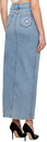 J6 Blue Button Denim Maxi Skirt