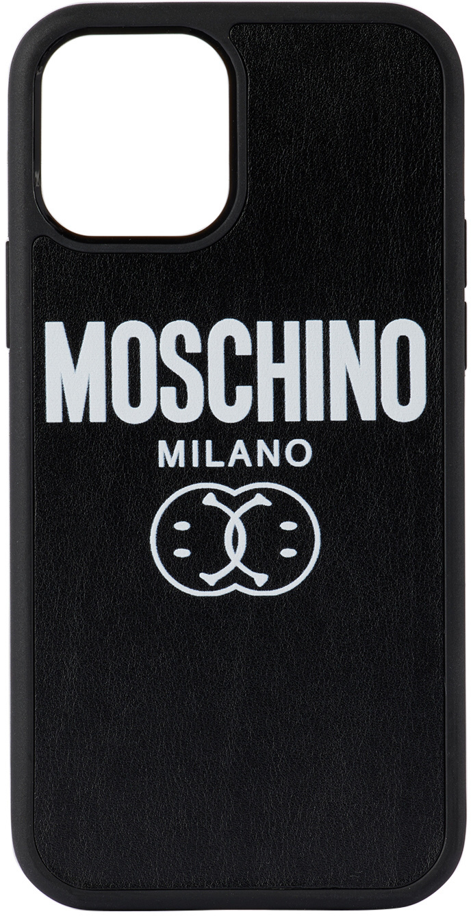 Moschino Black Logo iPhone 12/12 Pro Case Moschino
