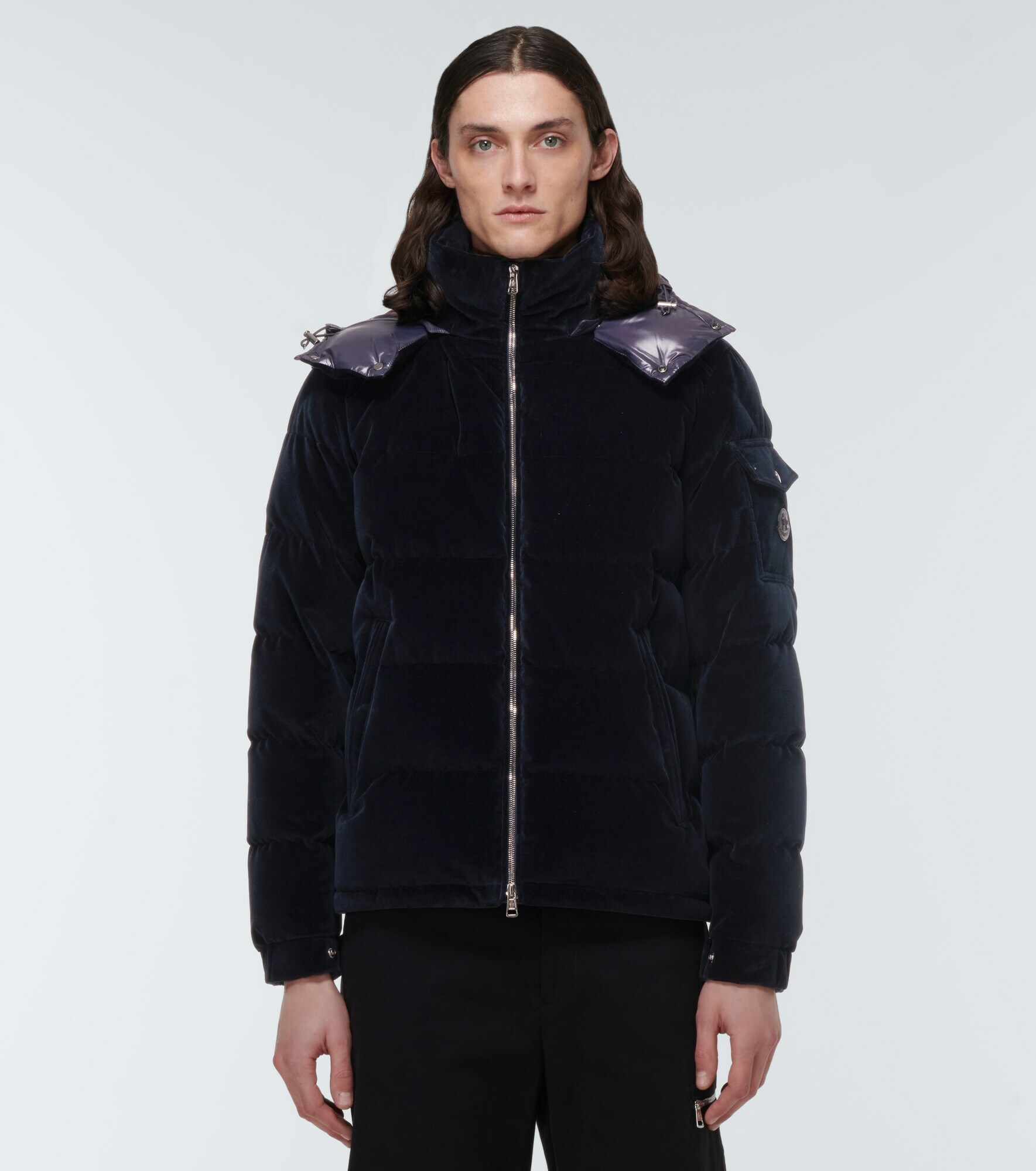 Moncler - Armorique velvet down jacket Moncler