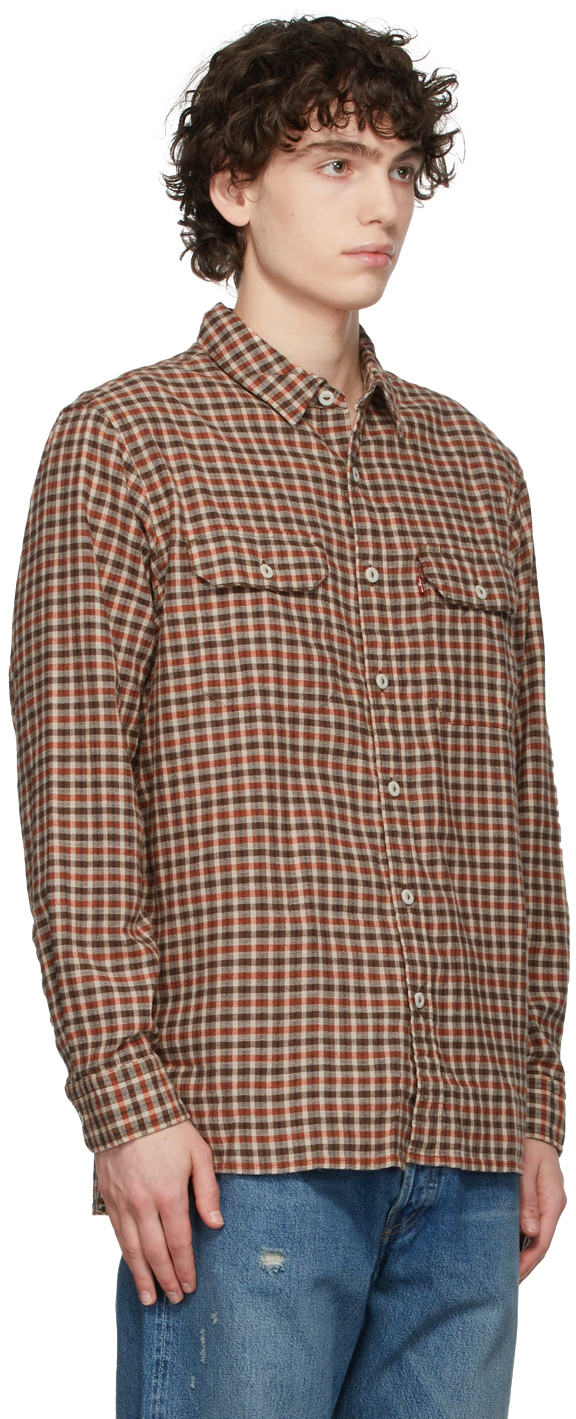 Levi's Red & Brown Jackson Worker Shirt