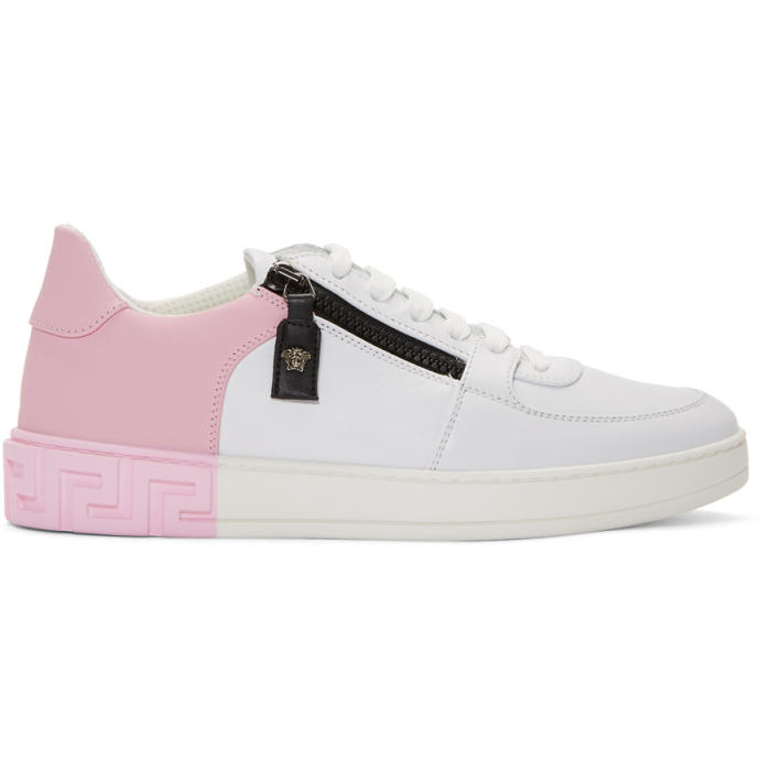 pink versace sneakers