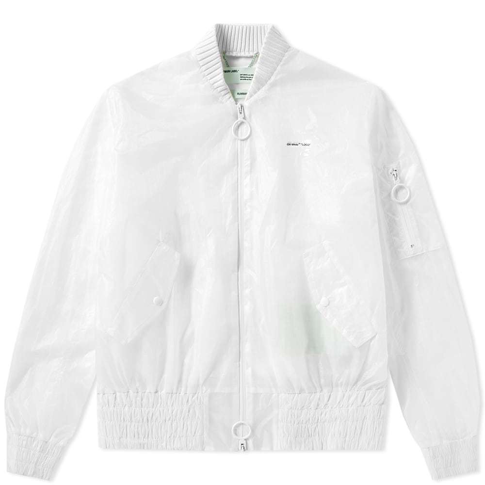 clear off white jacket