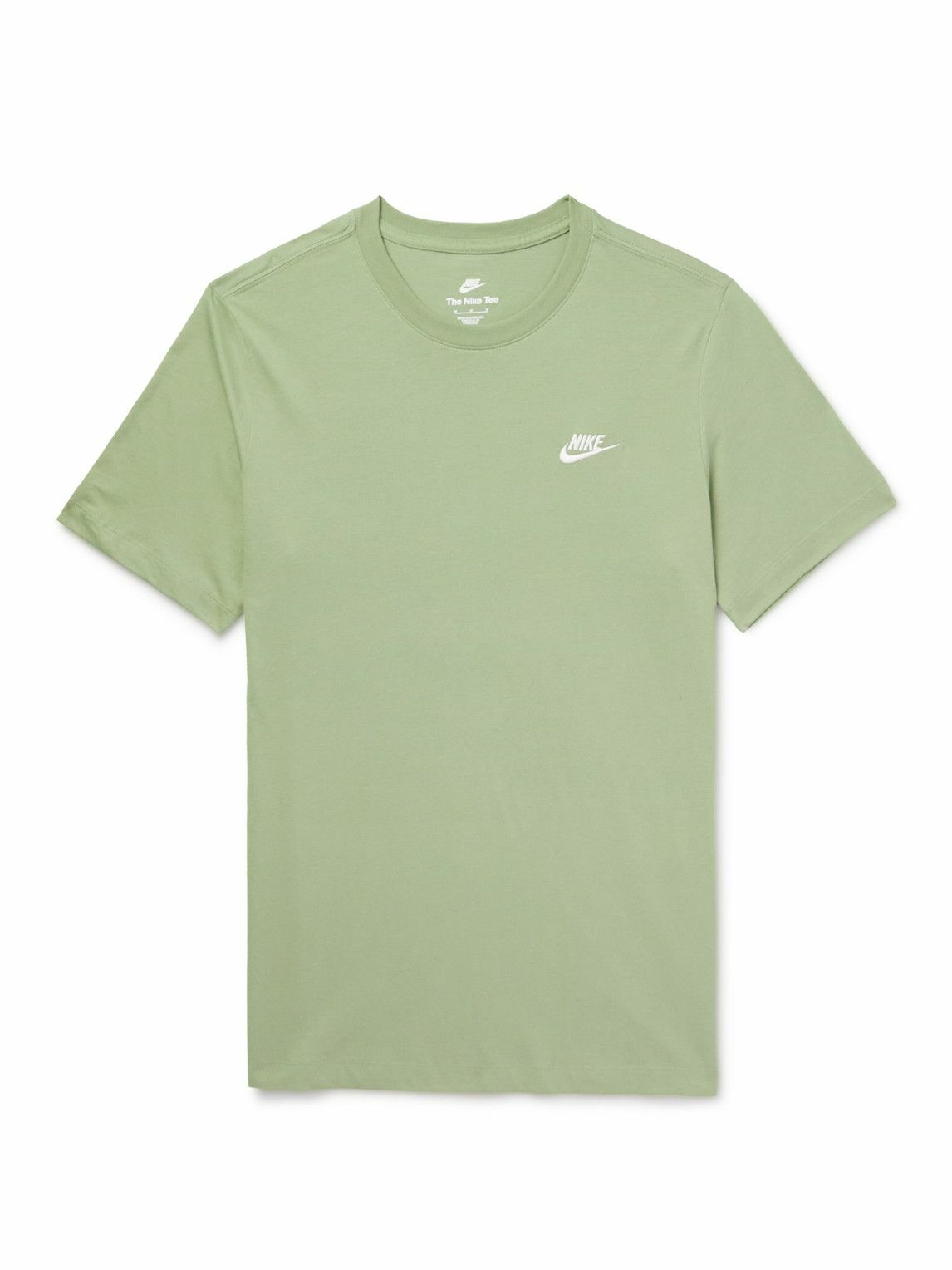 Nike - NSW Logo-Embroidered Cotton-Jersey T-Shirt - Green Nike