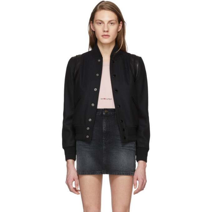 saint laurent black teddy