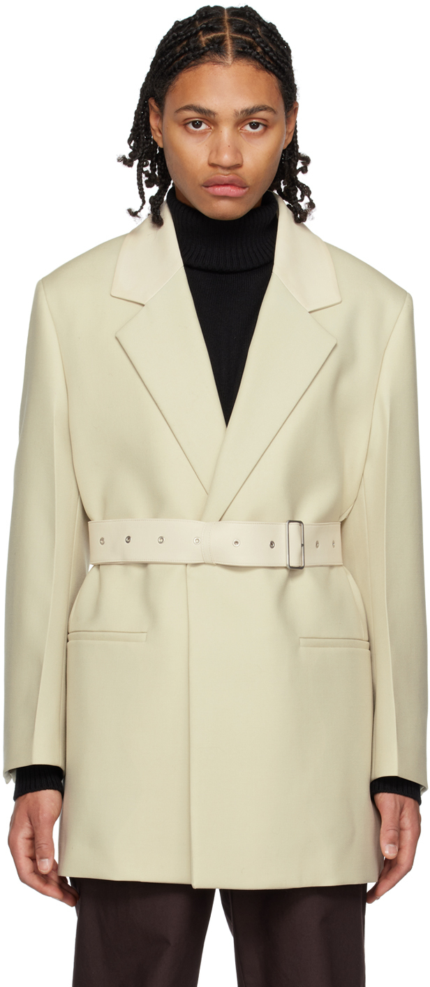 Jil Sander Off-White Belted Blazer Jil Sander