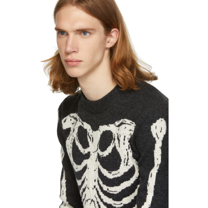 saint laurent skeleton sweater