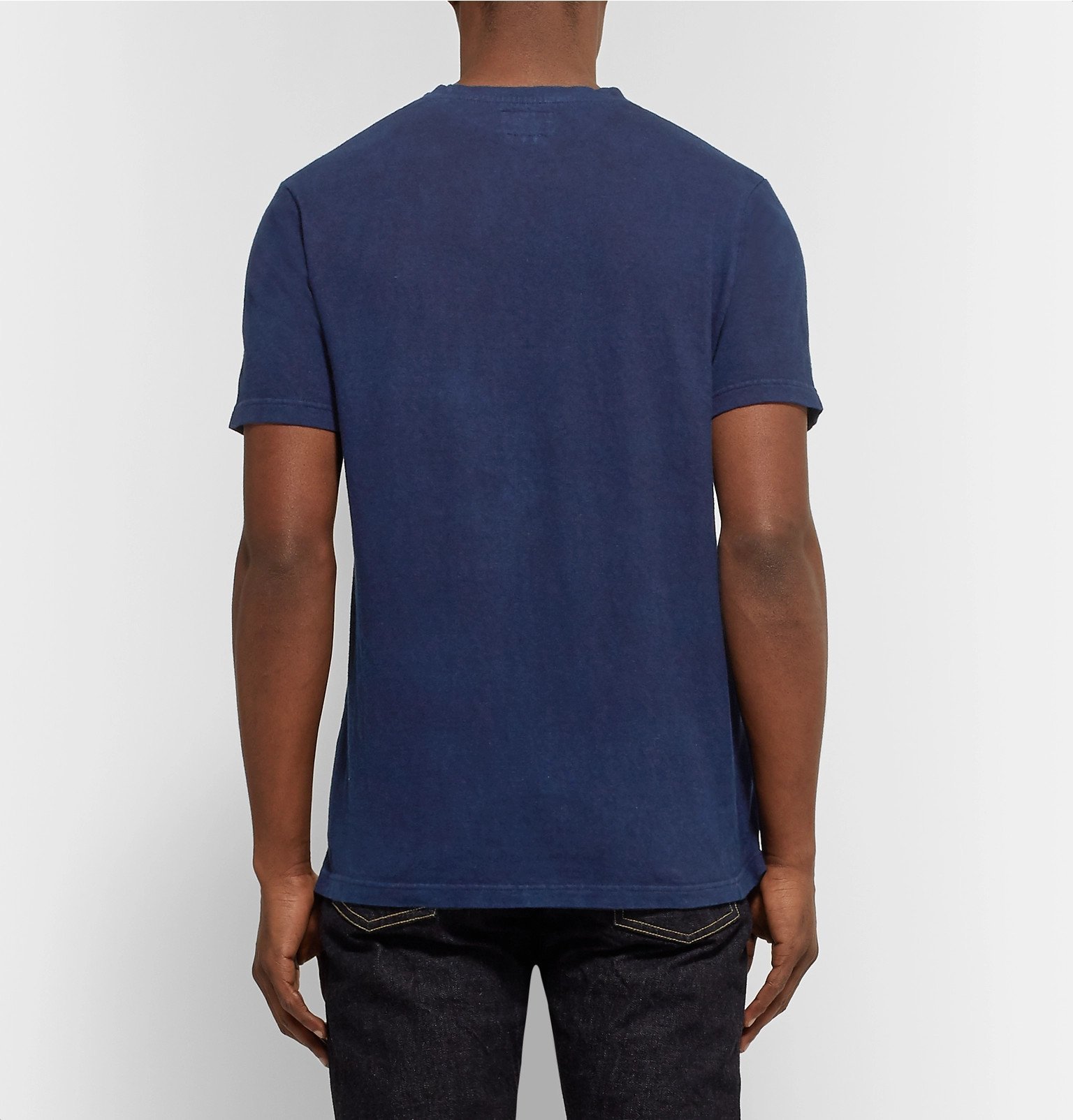 Blue Blue Japan - Indigo-Dyed Cotton-Jersey T-Shirt - Blue Blue Blue Japan