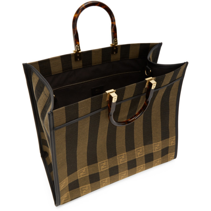 fendi striped sunshine shopper