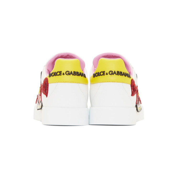 Dolce and Gabbana White Amore Energy Sneakers Dolce & Gabbana