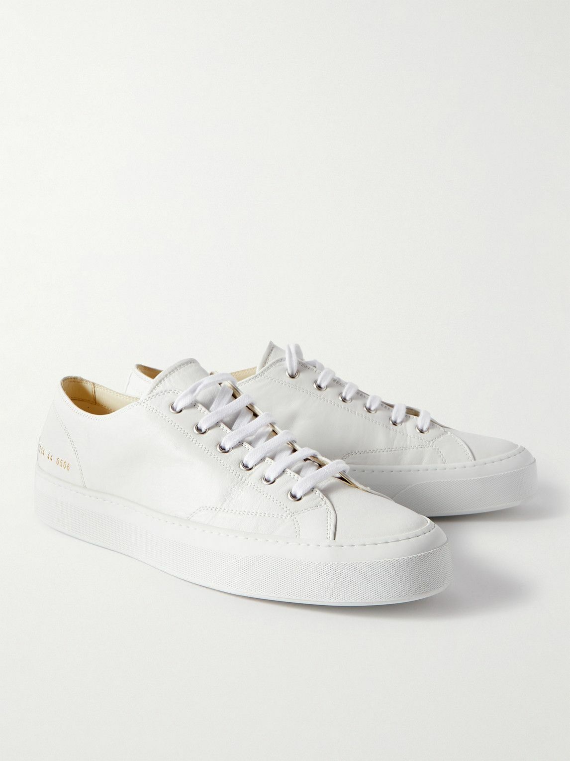 Common Projects - Tournament Leather Sneakers - White Common Projects