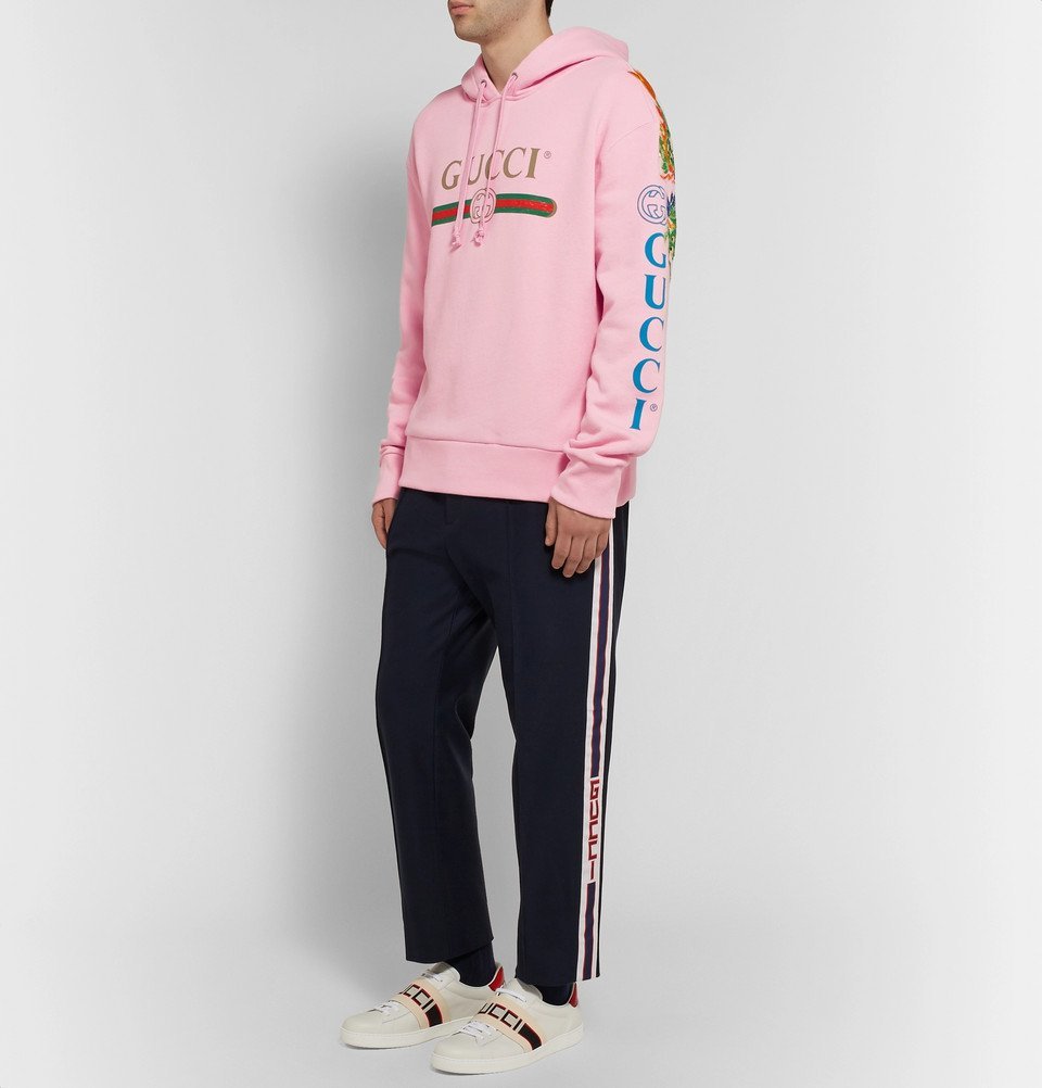 mens pink gucci hoodie