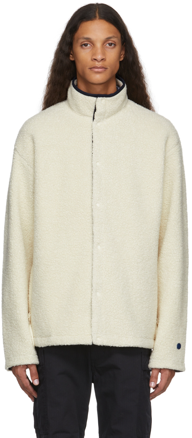 Nanamica Off-White Fleece Jacket Nanamica