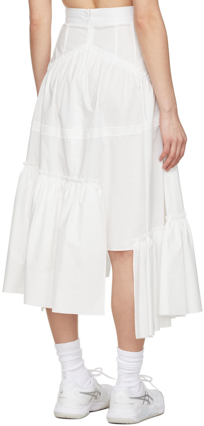 Commission Off-White Cotton Midi Skirt Commission