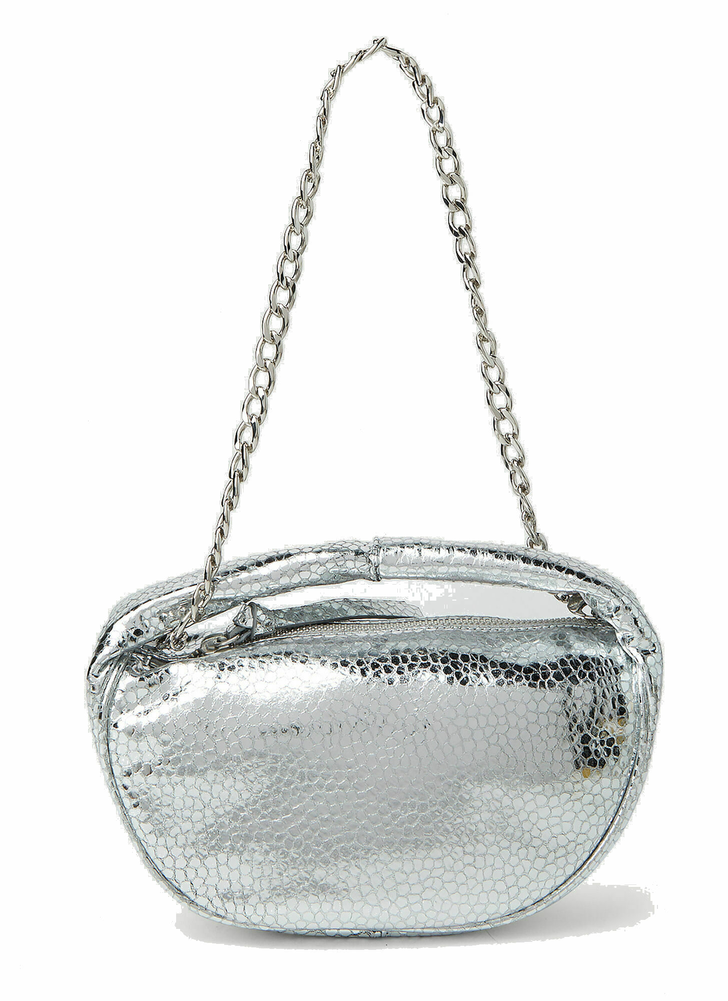BY FAR - Baby Cush Handbag in Silver By Far