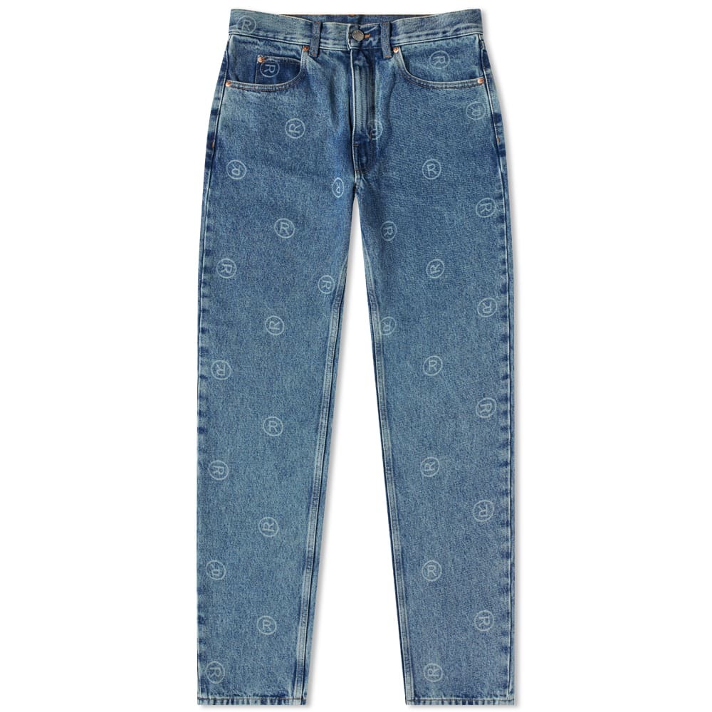 Martine Rose All Over Logo Straight Leg Jeans Martine Rose