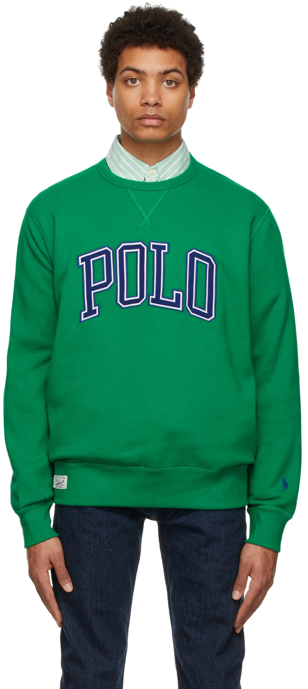 Polo Ralph Lauren Green 'The RL' Logo Sweatshirt