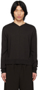 Birrot Gray Cutout Sweater
