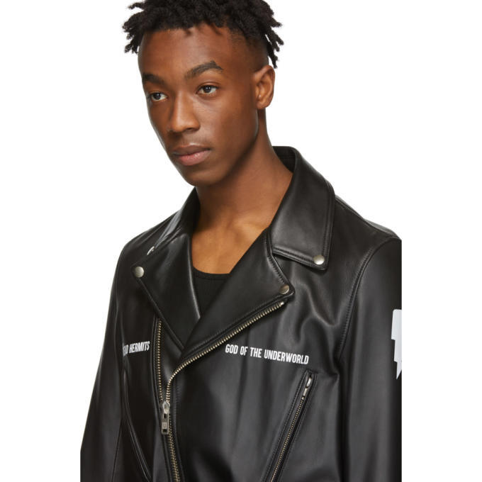 Undercover Black Leather Dead Hermits Jacket Undercover