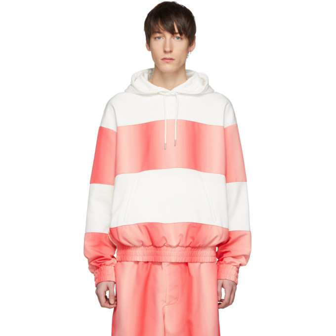 pink striped hoodie