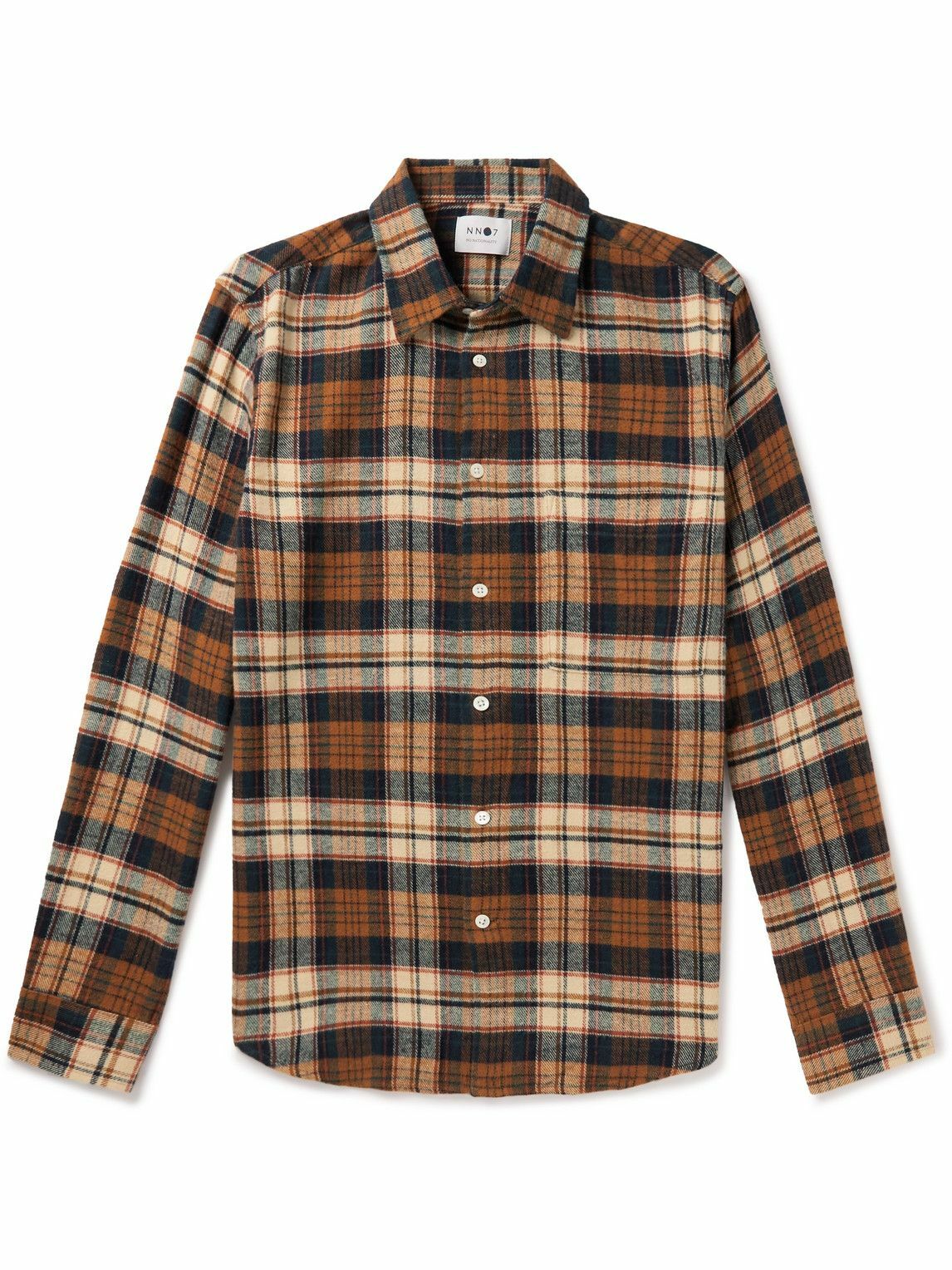 NN07 - Arne 5166 Checked Cotton-Flannel Shirt - Brown NN07