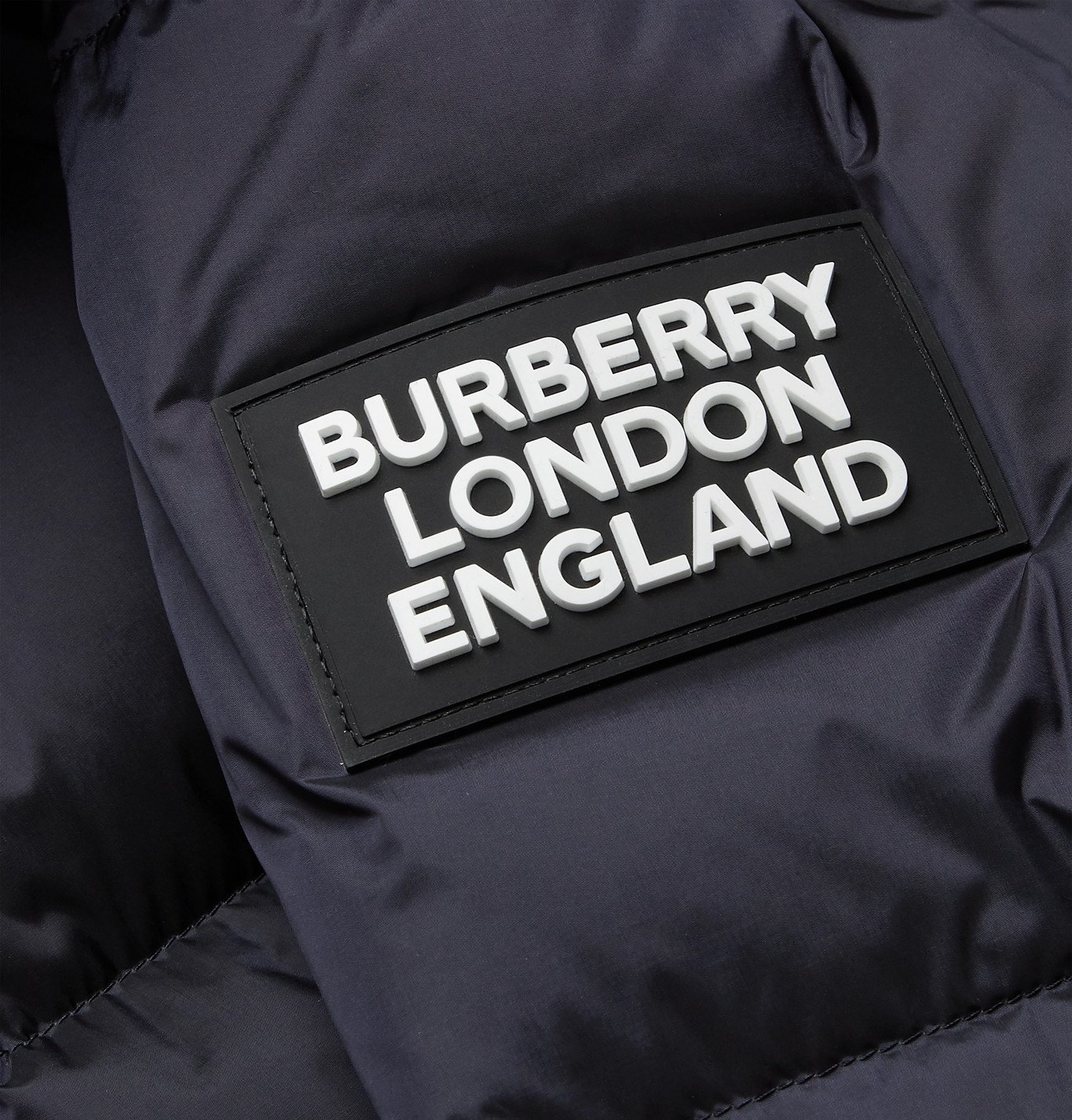 Burberry - Quilted Nylon Down Hooded Jacket with Detachable Sleeves - Blue  Burberry