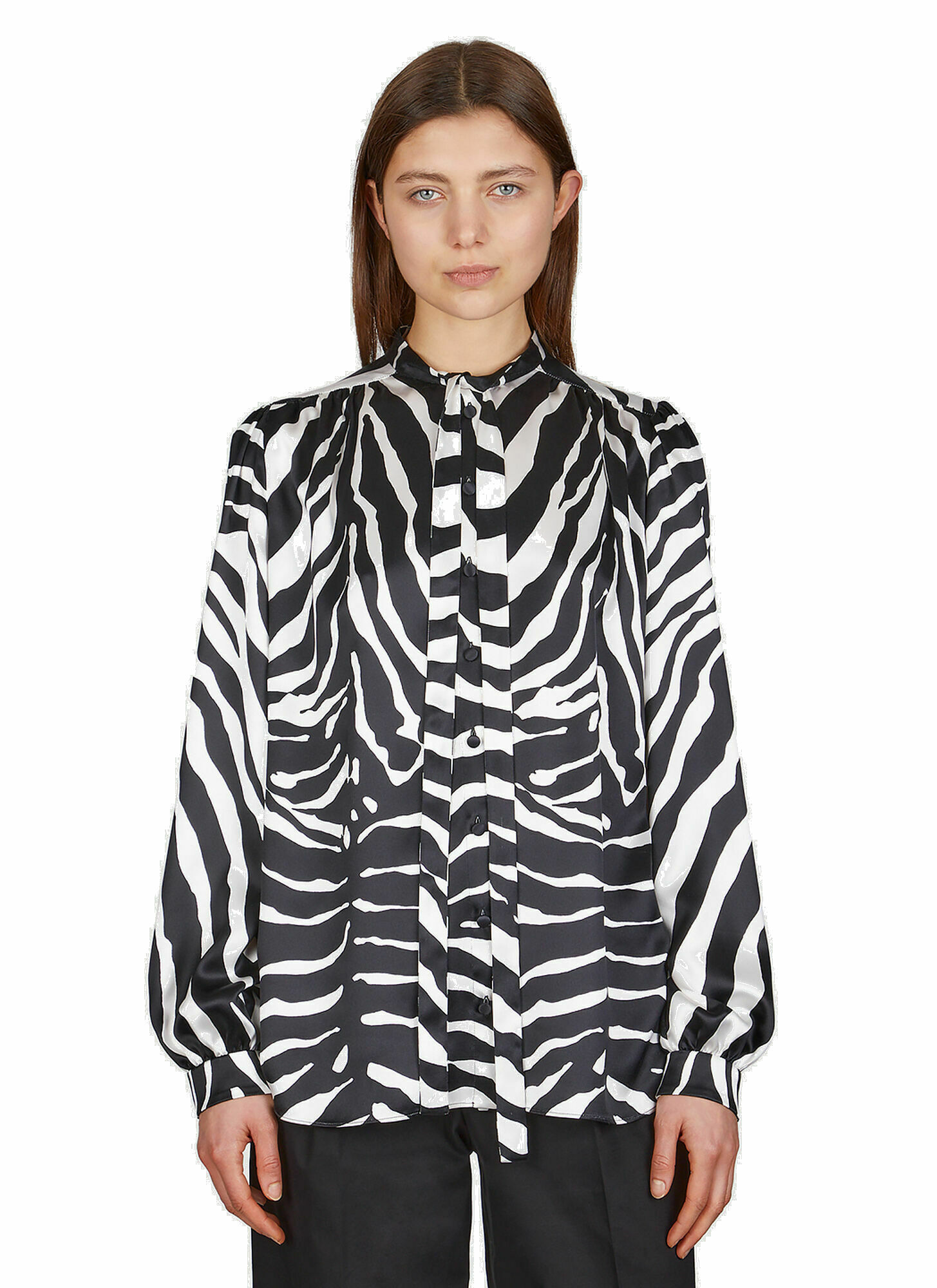 Photo: Zebra Print Shirt in Black