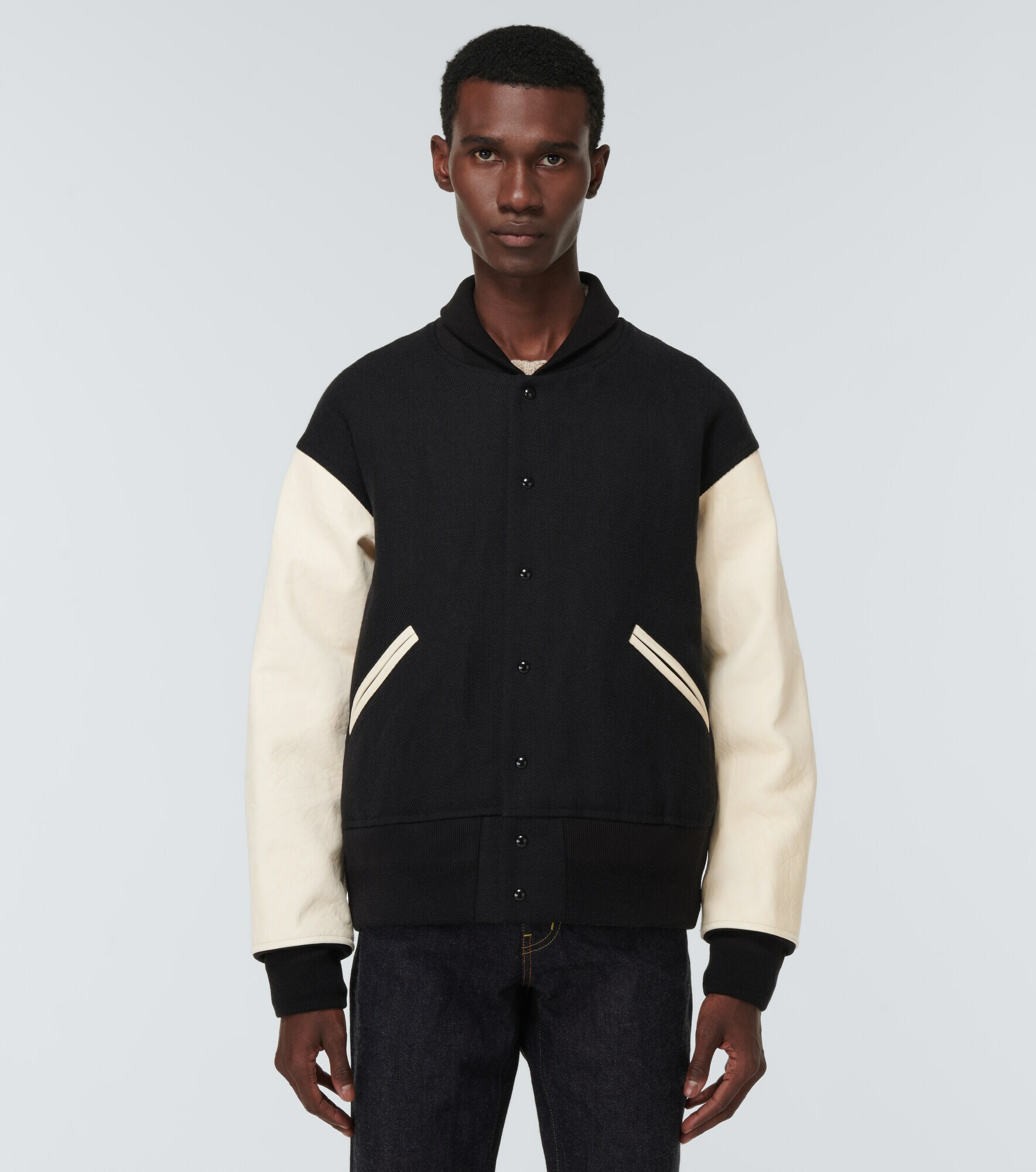 Visvim - Wool and linen varsity jacket Visvim