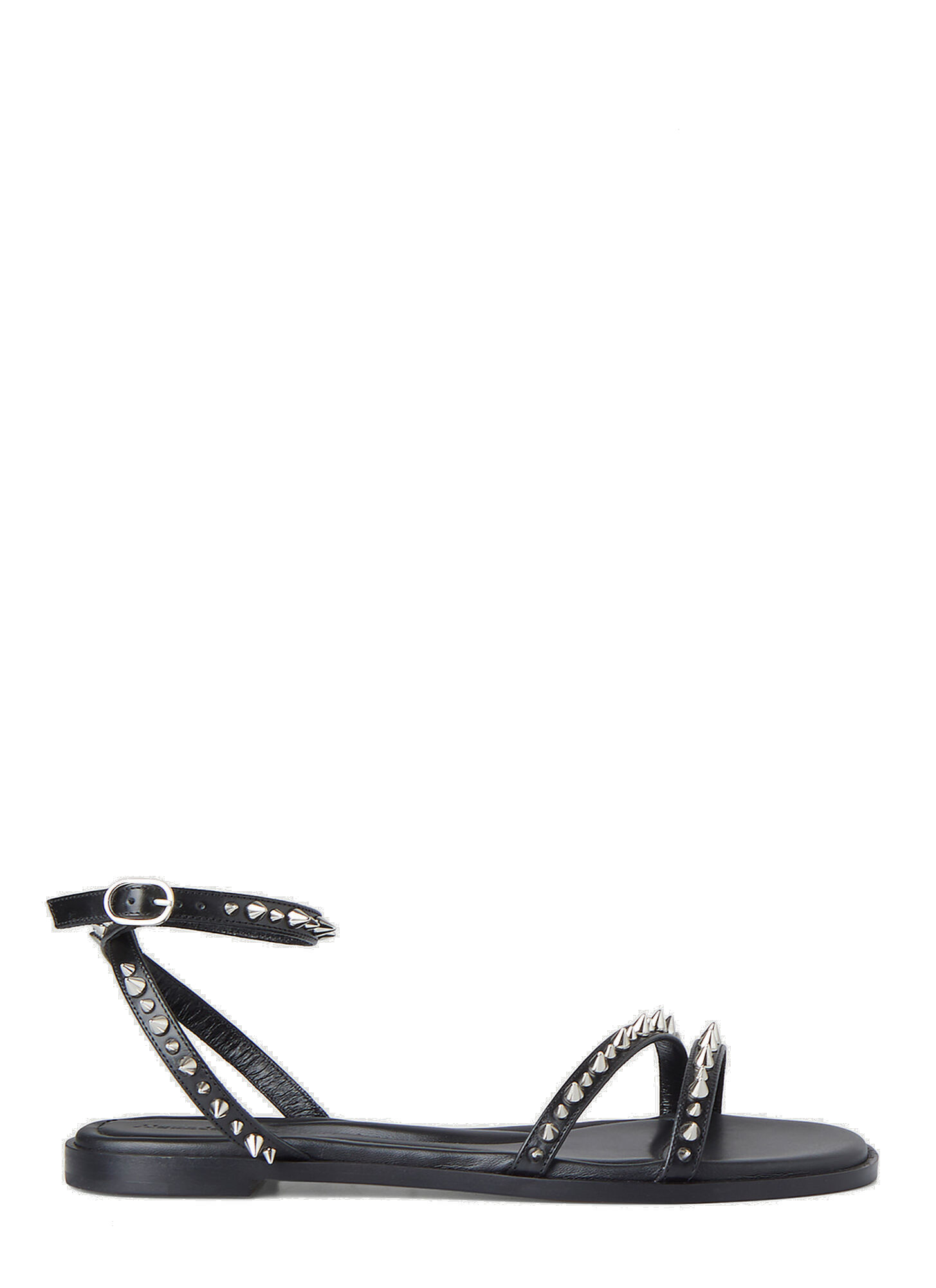 Spike Detail Sandals in Black Alexander McQueen