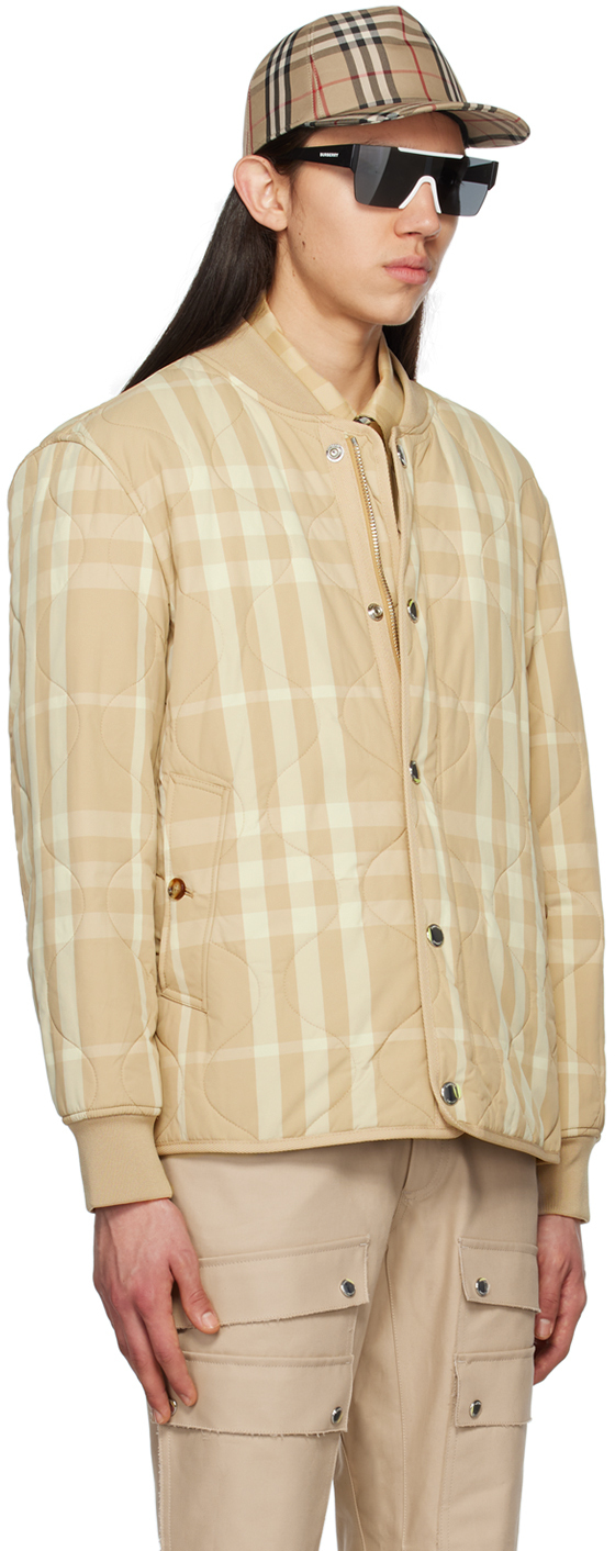 Burberry Beige Wool Bomber