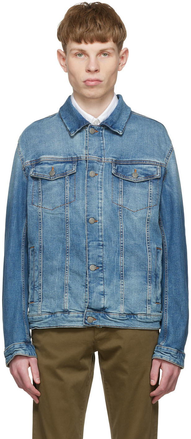 Boss Blue Regular-Fit Denim Jacket BOSS