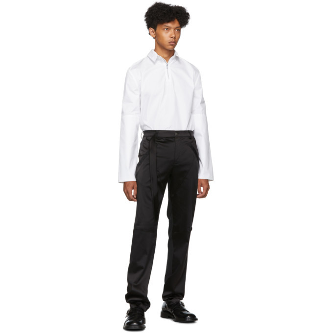 Spencer Badu White Half Zip Dress Shirt Spencer Badu