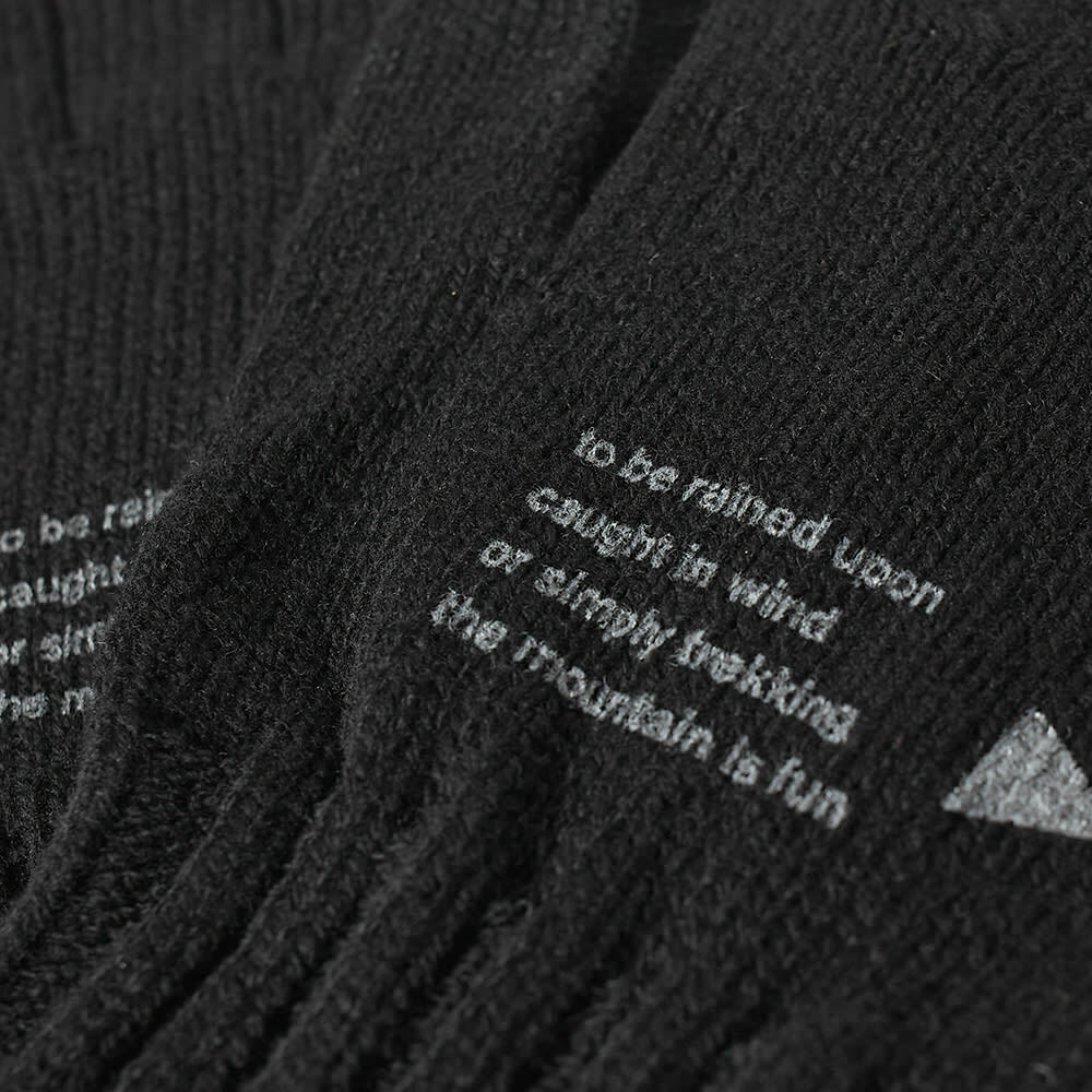 And Wander Men's Wool Knit Gloves in Black and Wander