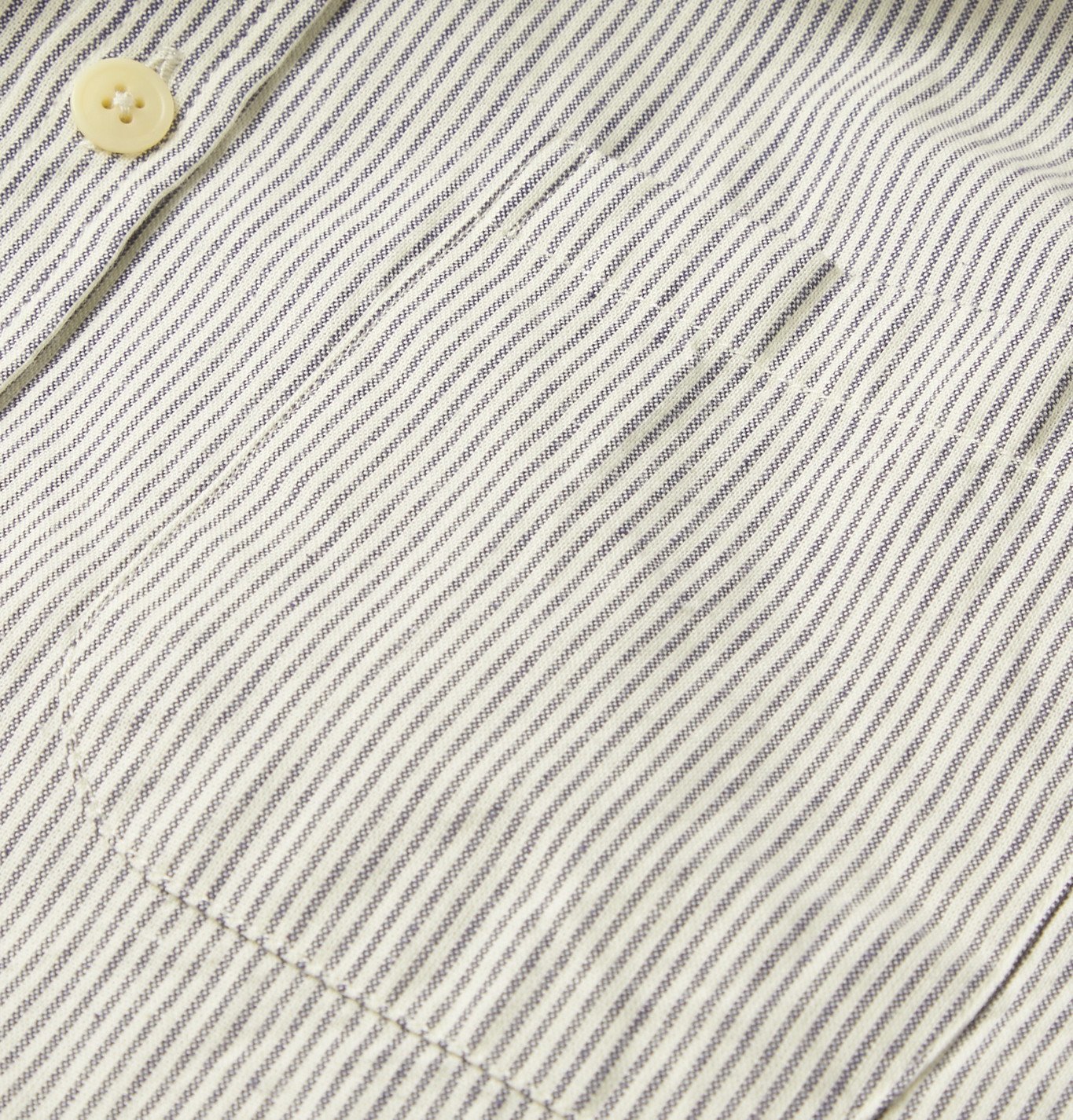OLIVER SPENCER - New York Special Striped Organic Cotton Shirt - Blue