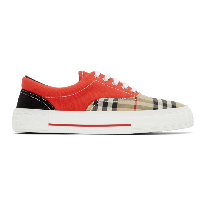 burberry sneakers red