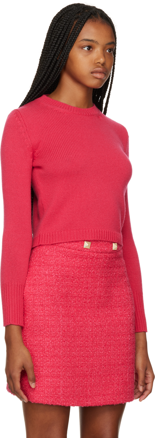 Valentino Pink Cropped Sweater Valentino