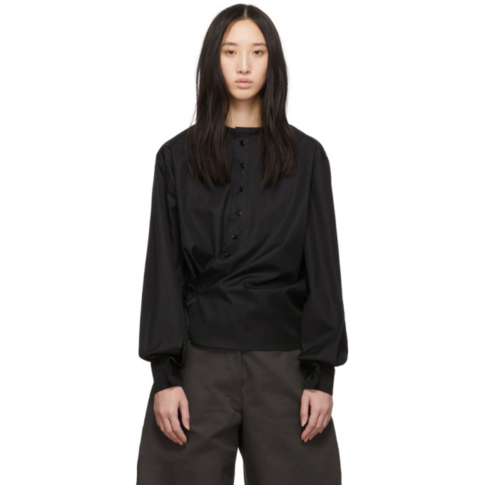 Lemaire Black Twisted Shirt Lemaire