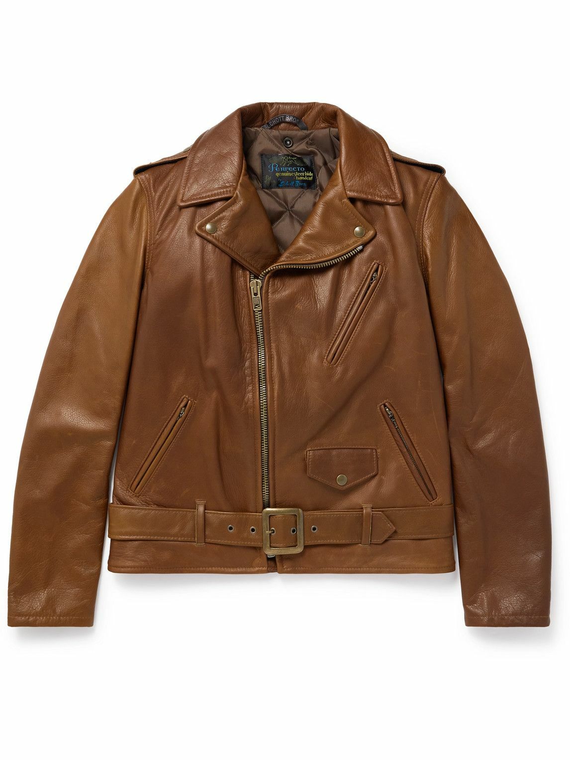 Schott - Perfecto Leather Biker Jacket - Brown Schott