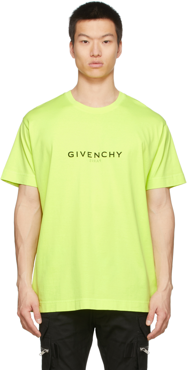 Givenchy Yellow Reverse Print T-Shirt Givenchy
