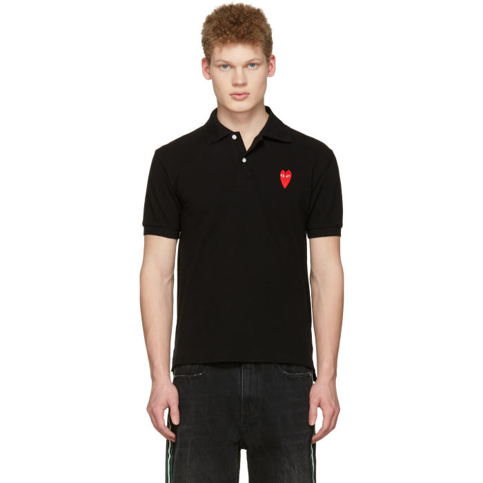 comme des garons play polo shirts