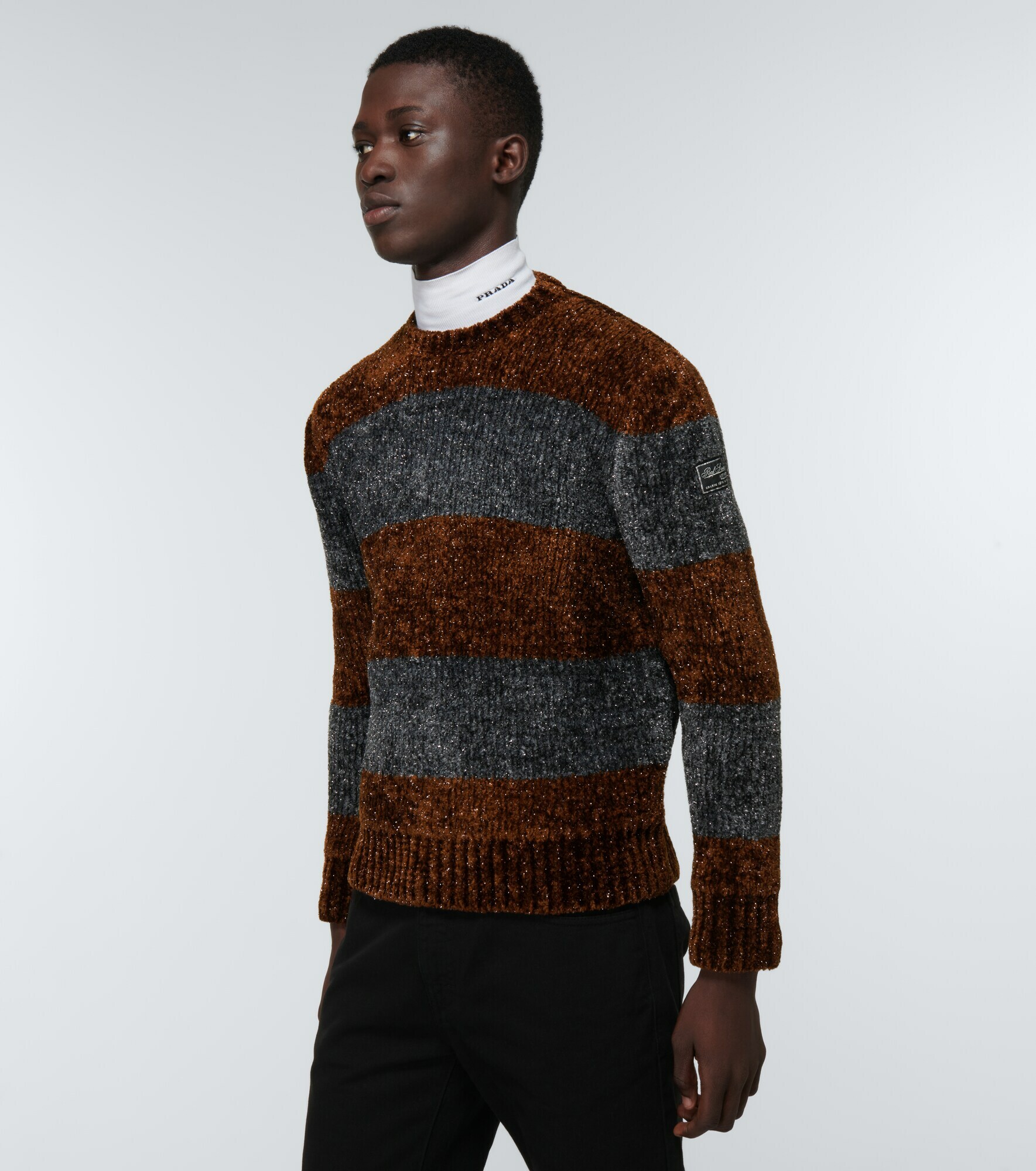Raf Simons - Striped wool-blend sweater Raf Simons