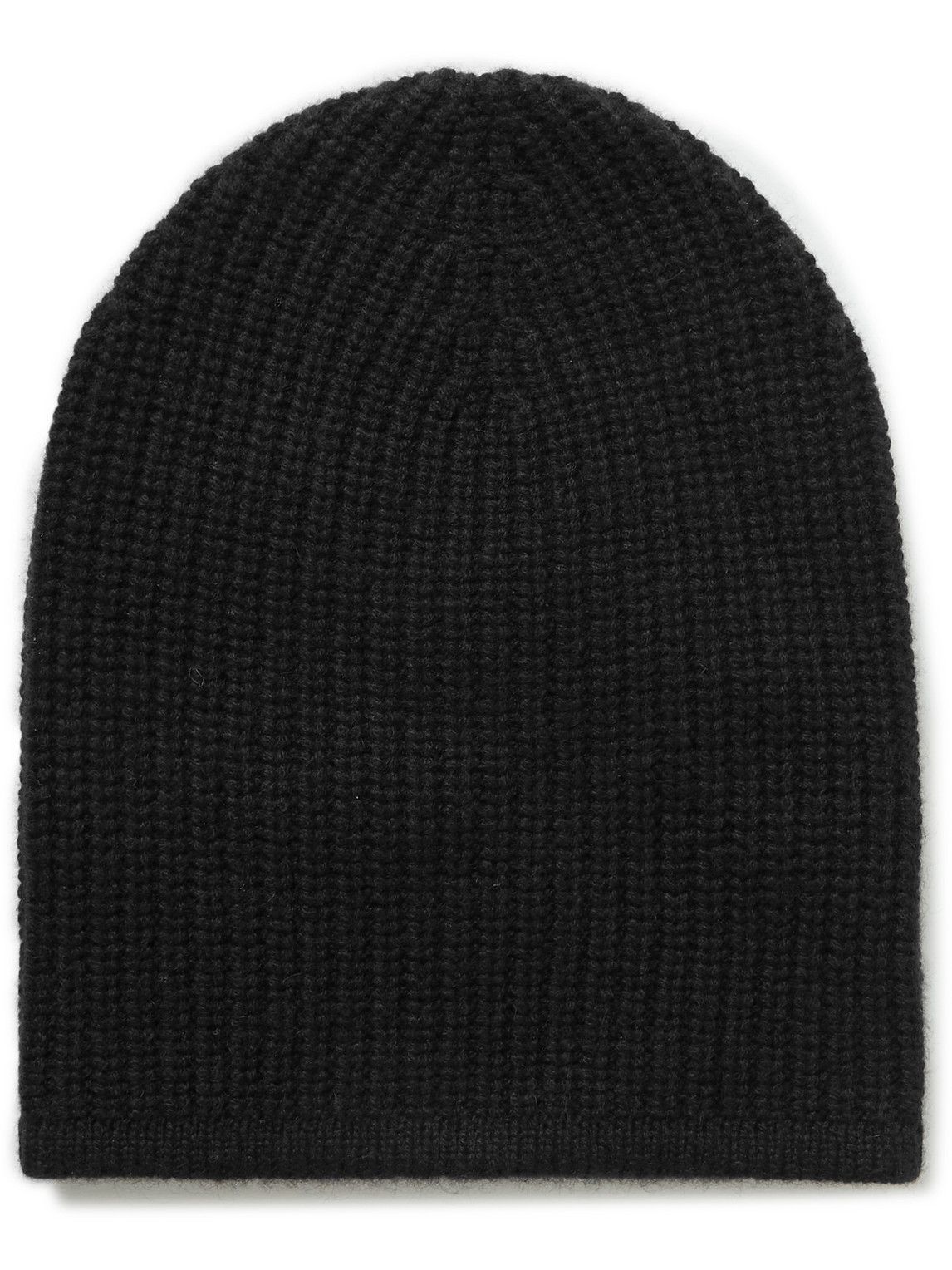 Thermal Ribbed Recycled Cashmere Beanie 