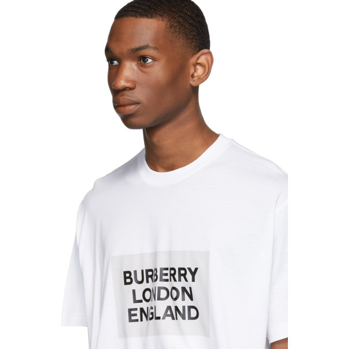 Burberry White London England T-Shirt Burberry