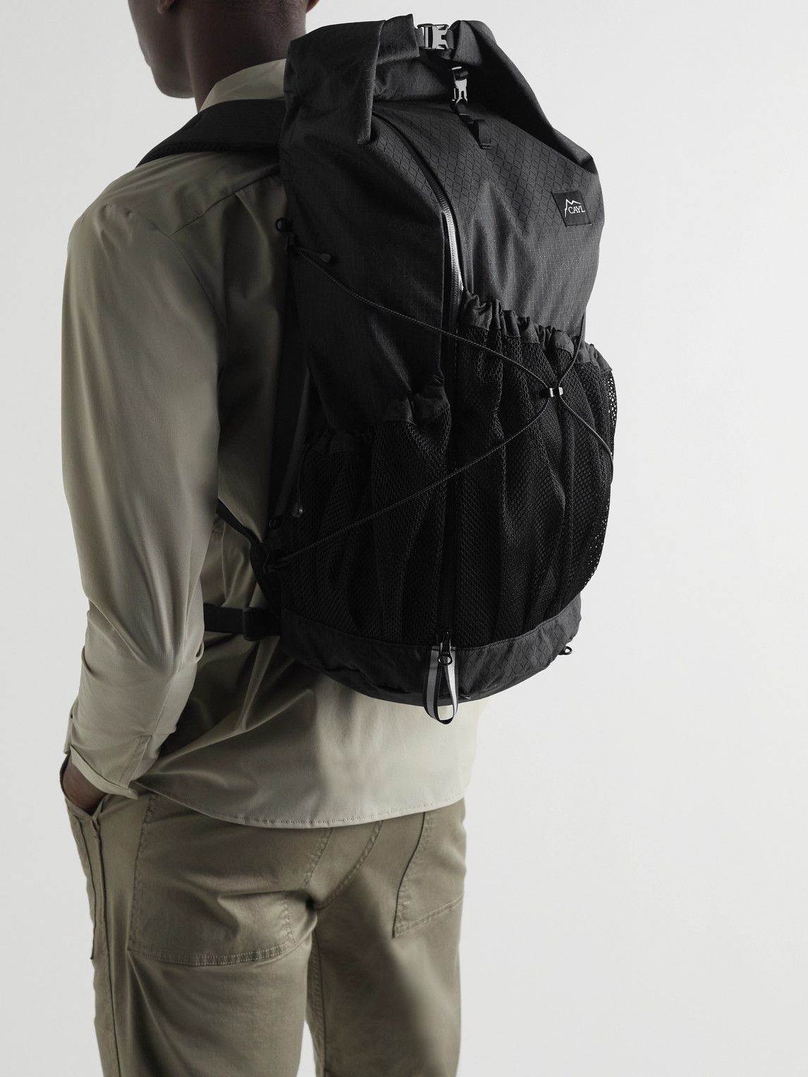 CAYL - Mari Grid Shell Roll-Top Backpack