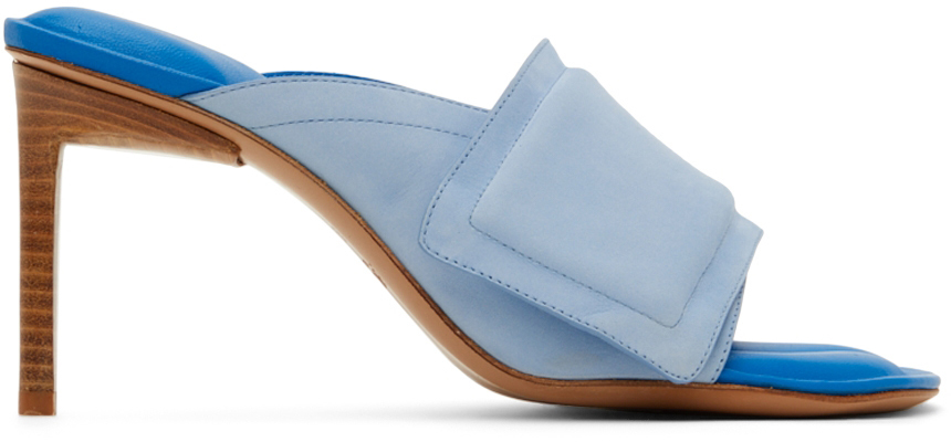 Jacquemus Blue 'Les Mules Aqua' Heeled Sandals Jacquemus