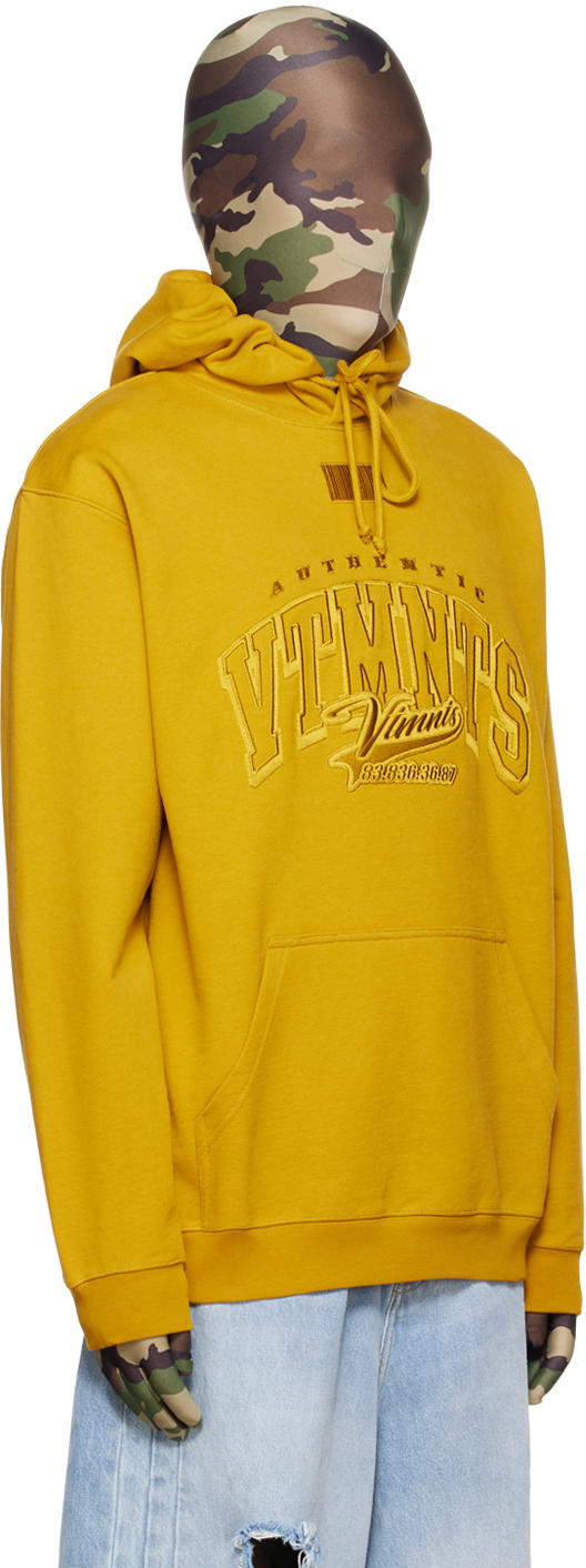 VTMNTS Yellow College Hoodie VTMNTS