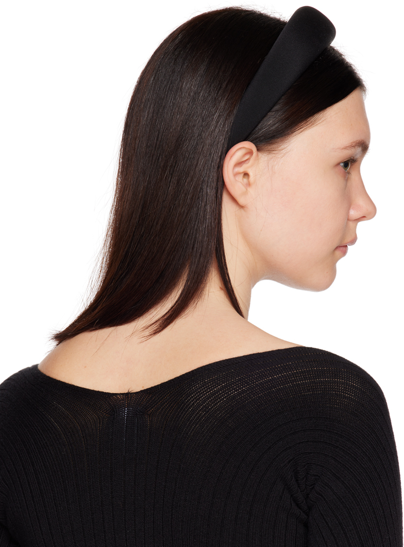 Sophie Buhai Black Classic Puffy Headband Sophie Buhai