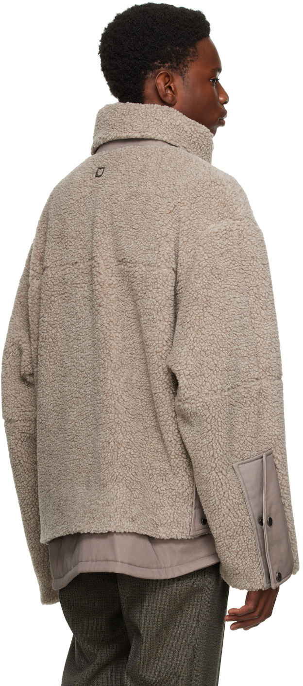 Wooyoungmi Gray Stand Collar Jacket Wooyoungmi